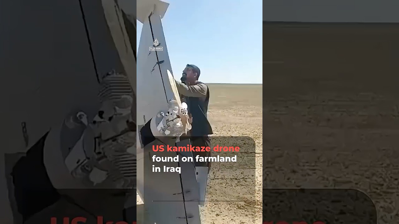 Video | US kamikaze drone found on farmland in Iraq | AJ #shorts