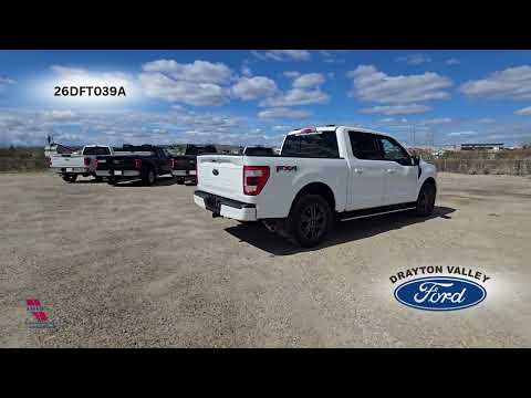 2023 Ford F-150 LARIAT 4WD SuperCrew 5.5' Box in White for sale at Drayton Valley Ford in Drayton Valley, AB