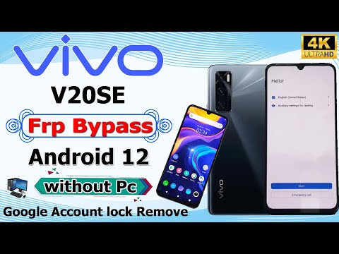 Vivo v20SE Frp Bypass || Andriod12 || Vivo V20SE Unlock Google Account  Remove || Without Pc 2024