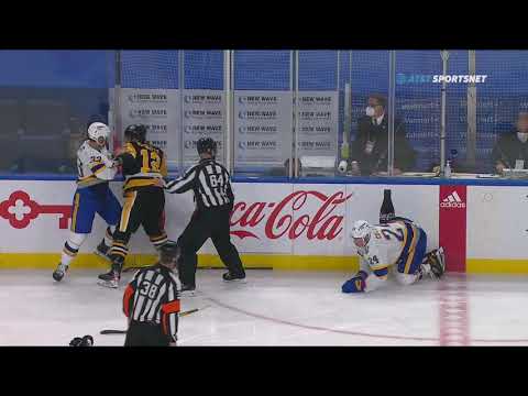 NHL Fight - Penguins @ Sabres - Aston-Reese vs Miller - 11 03 2021