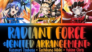 Download lagu 【FULL】『RADIANT FORCE - IGNITED Arrangement』— Hibiki × Tsubasa × Chris — Lyrics[Kan/Rom/Eng] mp3