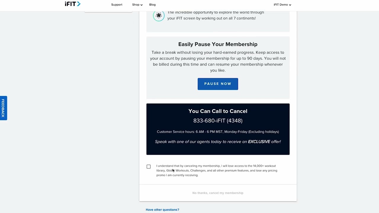 Cancel