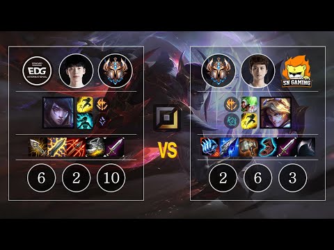 EDG Hope Aphelios vs SN huanfeng Ezreal Bot - KR Patch 10.12