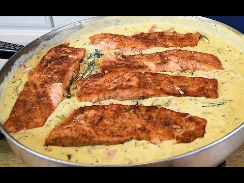 Creamy Garlic Butter Salmon Recipe - Keto Recipes - How To Cook Salmon