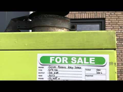 Gesan DPR 100 Perkins Leroy Somer 100 kVA Supersilent Rental generatorset stocknr 3304