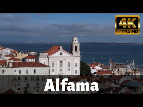 【4K】Alfama Walking Tour Lisbon Portugal - Part 2/3