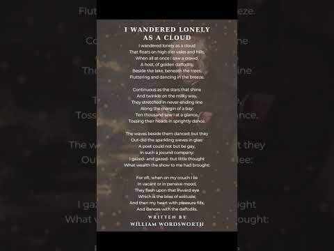 Daffodils Poem by William Wordsworth #englishlit #poetry #poetryrecitation #soothingrecitation
