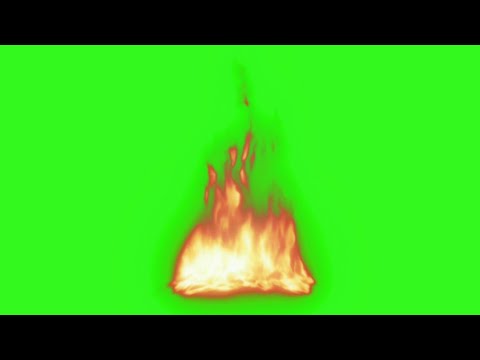 Fire Burning Flame Green Screen Effects Stock video HD