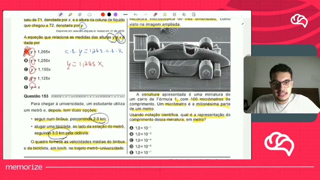 Resolução em Vídeo — Questão 154 ENEM 2020