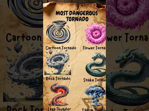 ⚡🌪 The Most Dangerous Tornadoes Ever Recorded | #shortvideo #tornado #dangerous