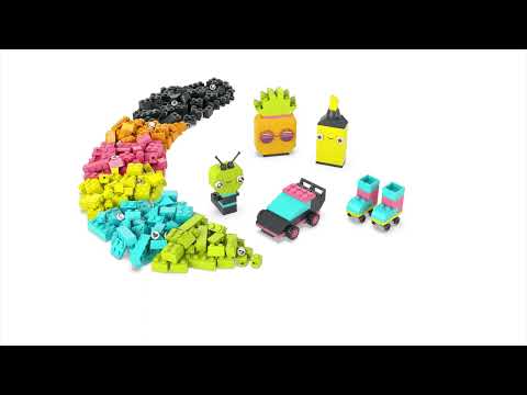 Конструктор LEGO Classic Творческое неоновое веселье 333 детали (11027)