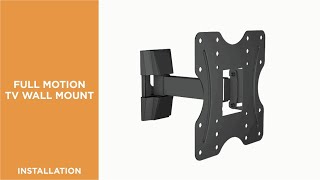 How to Install Super Economy Full-motion TV Wall Mount-KLA27-221