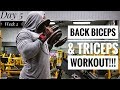 Bodybuilding Back & Arm Workout | Day 5 - Week 2