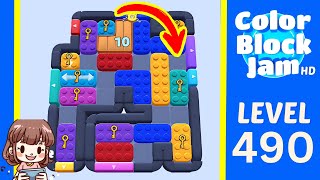 Solution du Niveau 490 de Color Block Jam