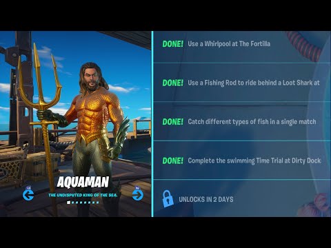 How to Unlock Aquaman (All Aquaman Challenges Weeks 1-5) - Fortnite