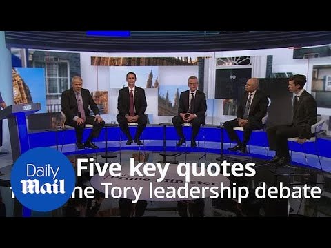 Tory leadership race: Five key quotes from the BBC debate