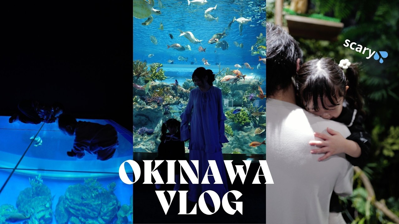 【沖縄VLOG２🌴】０歳＆３歳子連れ✈️オシャレな最新水族館🐠✨ホテルやソーキソバも！