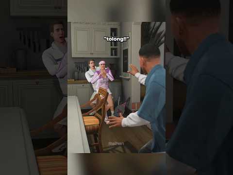 Reaksi Keluarga Michael saat Franklin Masuk Rumah 😂 #gta5