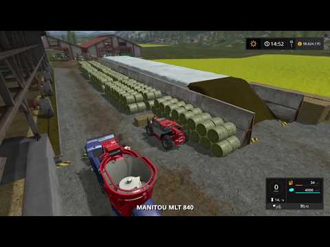 Let's Play Farming Simulator 2017 | Goldcrest Valley | feeding 60 cows | Episode 33