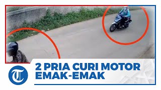 Viral Video 2 Orang Curi Motor Emak-emak saat Jemput Anak Pulang Bimbel: Kuncinya Nempel di Motor