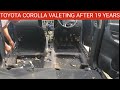 Toyota Corolla Verso Valeting Cleaning Job Done After 19 Years. Toyota Corolla Verso Detailing Job