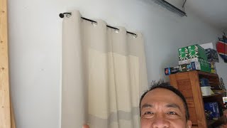Hanging Curtains in the Garage! #youcandoit