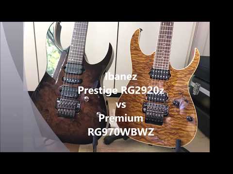 Ibanez RG Premium vs Prestige Shootout - RG970WBWZ vs RG2920z