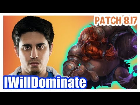 IWillDominate | GRAGAS vs PYKE | GRAGAS Sup | Challenger Gameplay | Patch 8.17