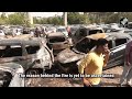 Delhi Fire | Several Cars Gutted In Delhi As Fire Breaks Out At A Parking Lot In Madhu Vihar Area - Video