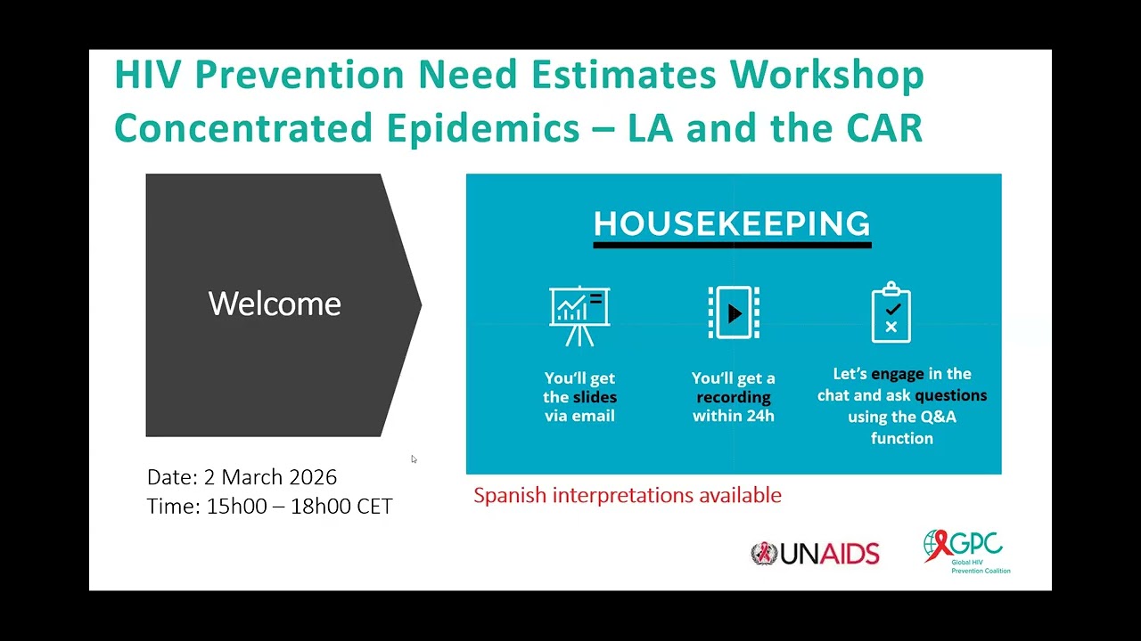 Prevention Needs Estimates workshops Latin and Central America