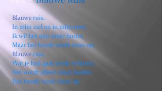 Blof - Blauwe ruis lyrics