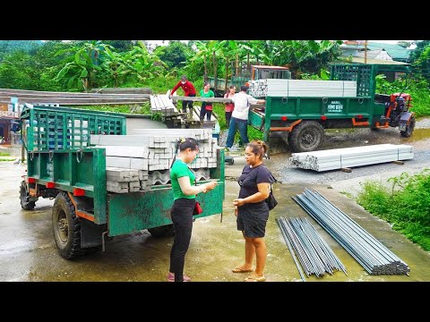 LIVESTREAM: Full Building Truck House with Concrete Pillars - Garage Built to Withstand Storms