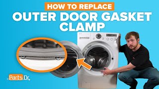Leaking Washer? Replace Outer Door Gasket Clamp (part # 2W20017E) on Your LG Washer