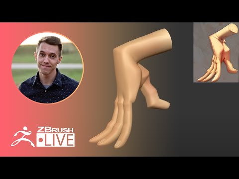 How to 3D Model a Stylized Hand - Ben De Angelis "Follygon" - ZBrush 2020