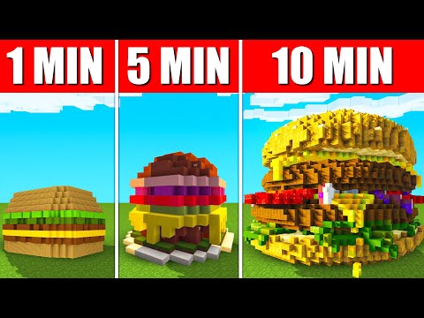 wer baut besser in 1, 5 oder 10 MINUTEN?