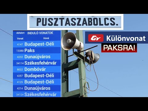 Hangosbemondás Pusztaszabolcs állomáson 2025
