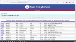 Maryland Judiciary Case Search