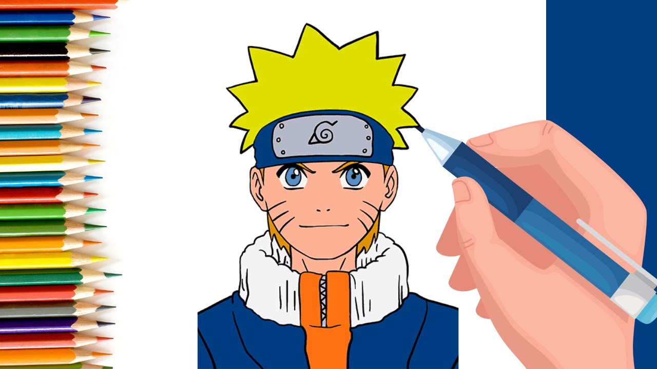 How to draw naruto for Kids