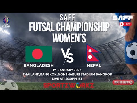 LIVE |SAFF Women’s Futsal Championship 2026 | Day 4 – Match 1 | Bnagladesh vs Nepal