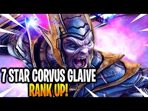 *NEW* 7 STAR CORVUS GLAIVE RANK UP! - MARVEL Strike Force - MSF
