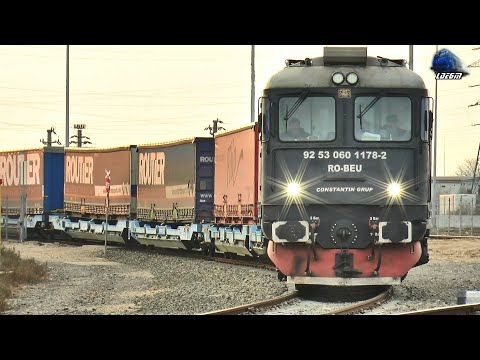 Trenuri Intermodale Trains in Gara Episcopia Bihor Railway Station - 07 February 2025