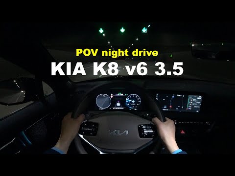 2021 KIA K8 v6 3.5 POV night drive