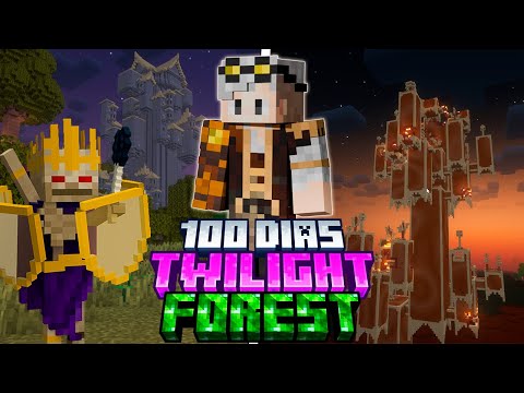 SOBREVIVI 100 DIAS na TWILIGHT FOREST no MINECRAFT