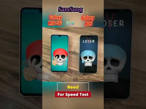 Head-to-Head Speed Battle! 🔥 Samsung M16 5G vs A26 5G – No Mercy#shorts