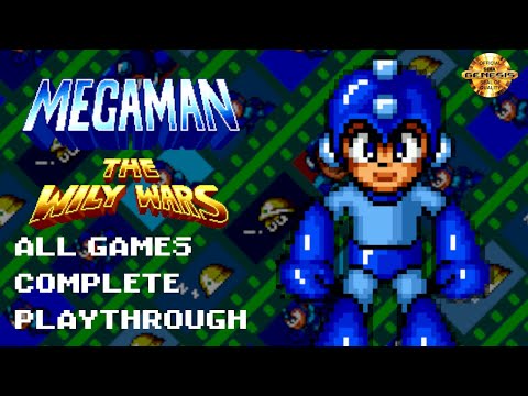 Mega Man: The Wily Wars (Sega Genesis) | All Games | Complete Playthrough
