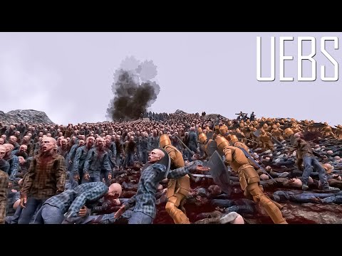 23.000 Golden Knights Vs 20.000 Runner Zombies- Ultimate Epic Battle Simulator 2- UEBS 2