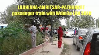 preview picture of video 'Amritsar to pathankot passenger train approaching at chhina station'