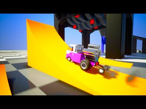 High Speed Lego Car Jumps #2 | Brick Rigs