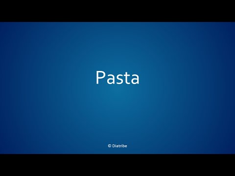 How to pronounce pasta in American and Canadian English