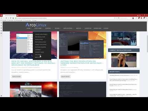 ArcoLinux : 1275 Virtualbox - correct setup on Jan 2020 - Set the graphics controller correct